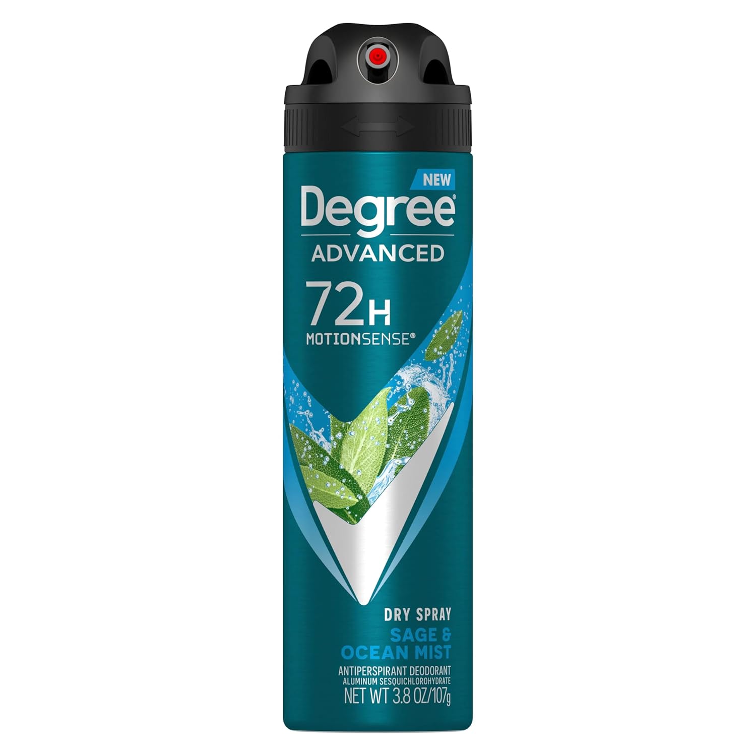 31Ij67d8dfL._SL1500_.jpg Degree, Men Advanced Antiperspirant Deodorant Dry Spray Sage & Ocean Mist, 3.8 Ounce - Image 1