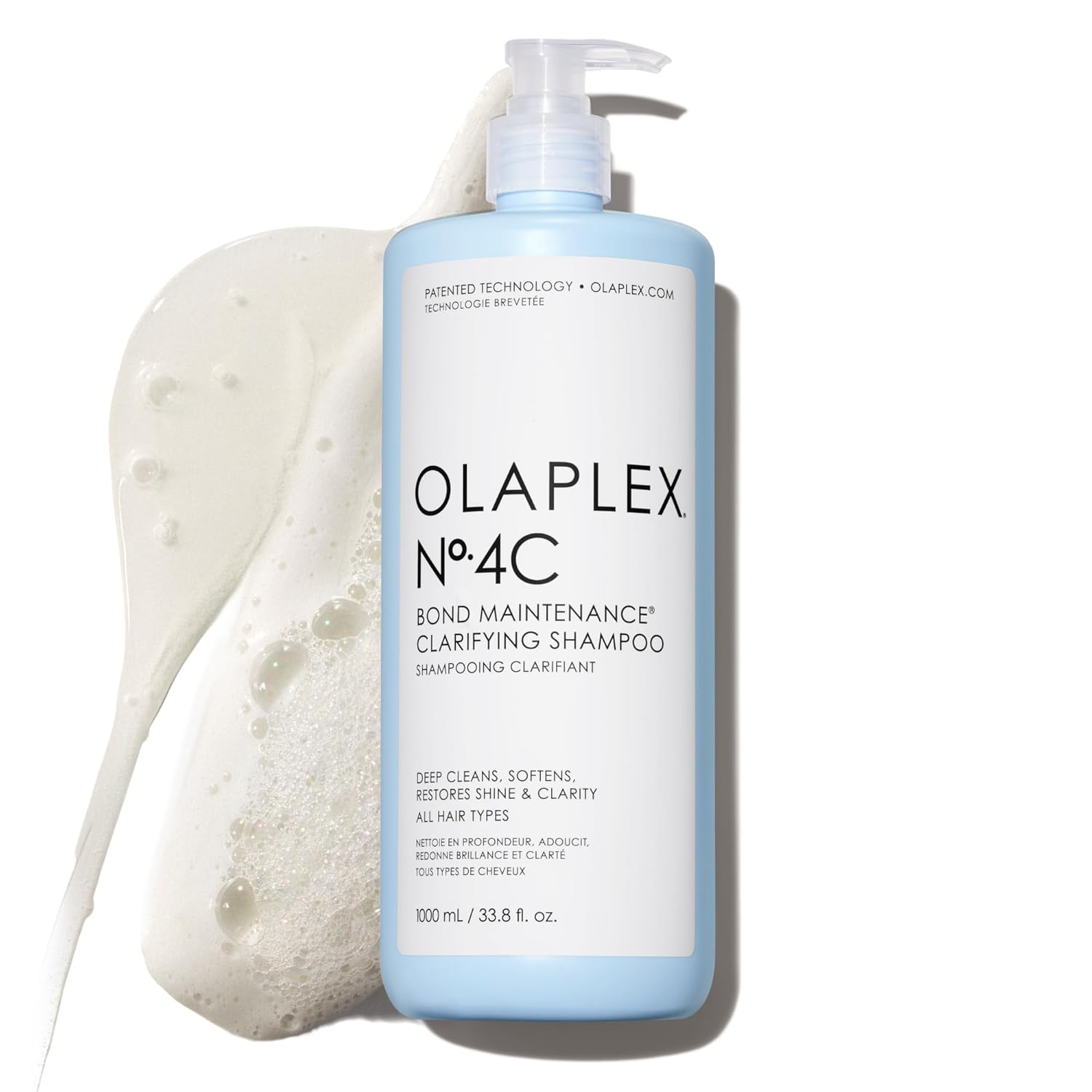 31rGhWZSLKL._SL1500_.jpg Olaplex No. 4C Bond Maintenance Clarifying Shampoo, Deep Cleans, Softens, Restores Shine, & Clarity, For All Hair Types Experiencing Product Buildup or Excess Oil - Image 1