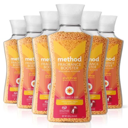 Method Fragrance Booster, Ginger Mango, Keeps Clothes Fresh For Up to 12 weeks, 14.8 Ounces (Pack of 6)